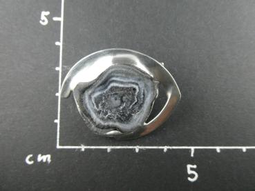 Chalcedonrose Brosche